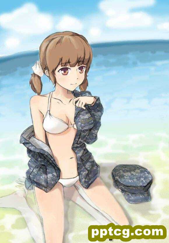 动漫军服美女图片素材