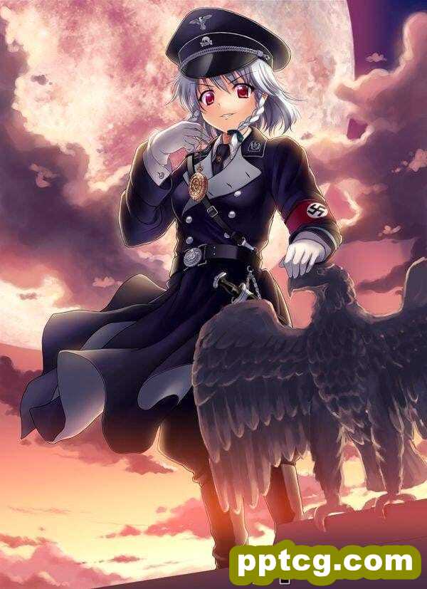动漫军服美女图片素材