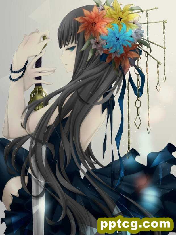 日本动漫黑发美女霸气图片