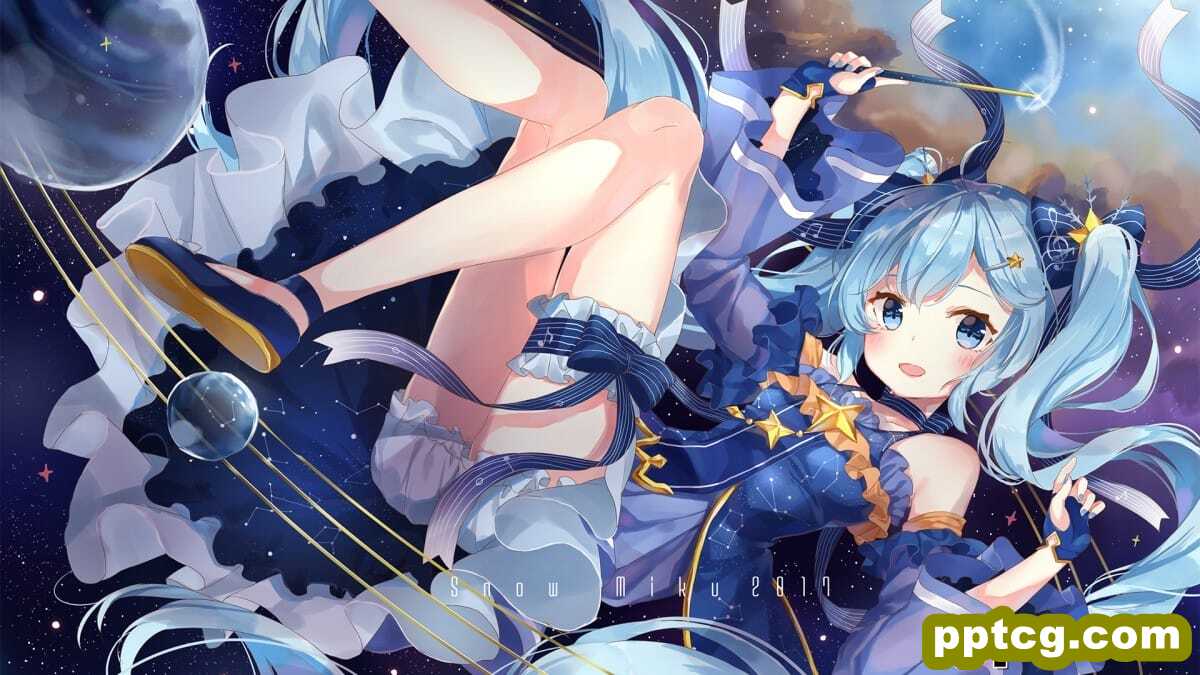 清新初音未来桌面壁纸-皮皮兔动漫