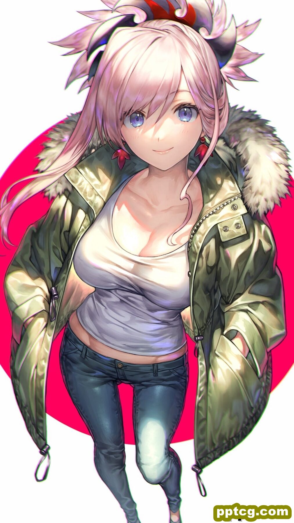性感动漫美女插画手机壁纸