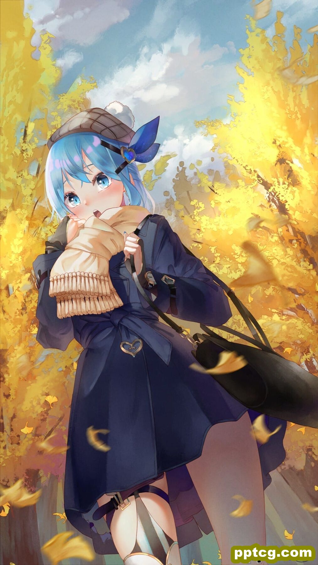 二次元美女性感插画手机壁纸-皮皮兔动漫