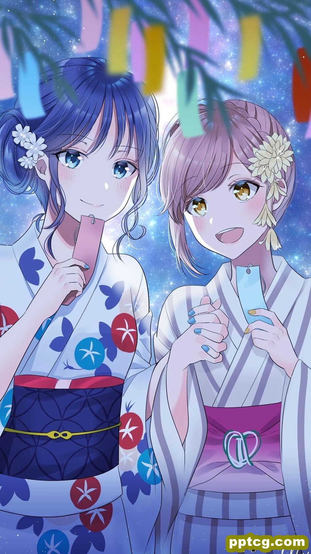 唯美动漫美女插画手机壁纸
