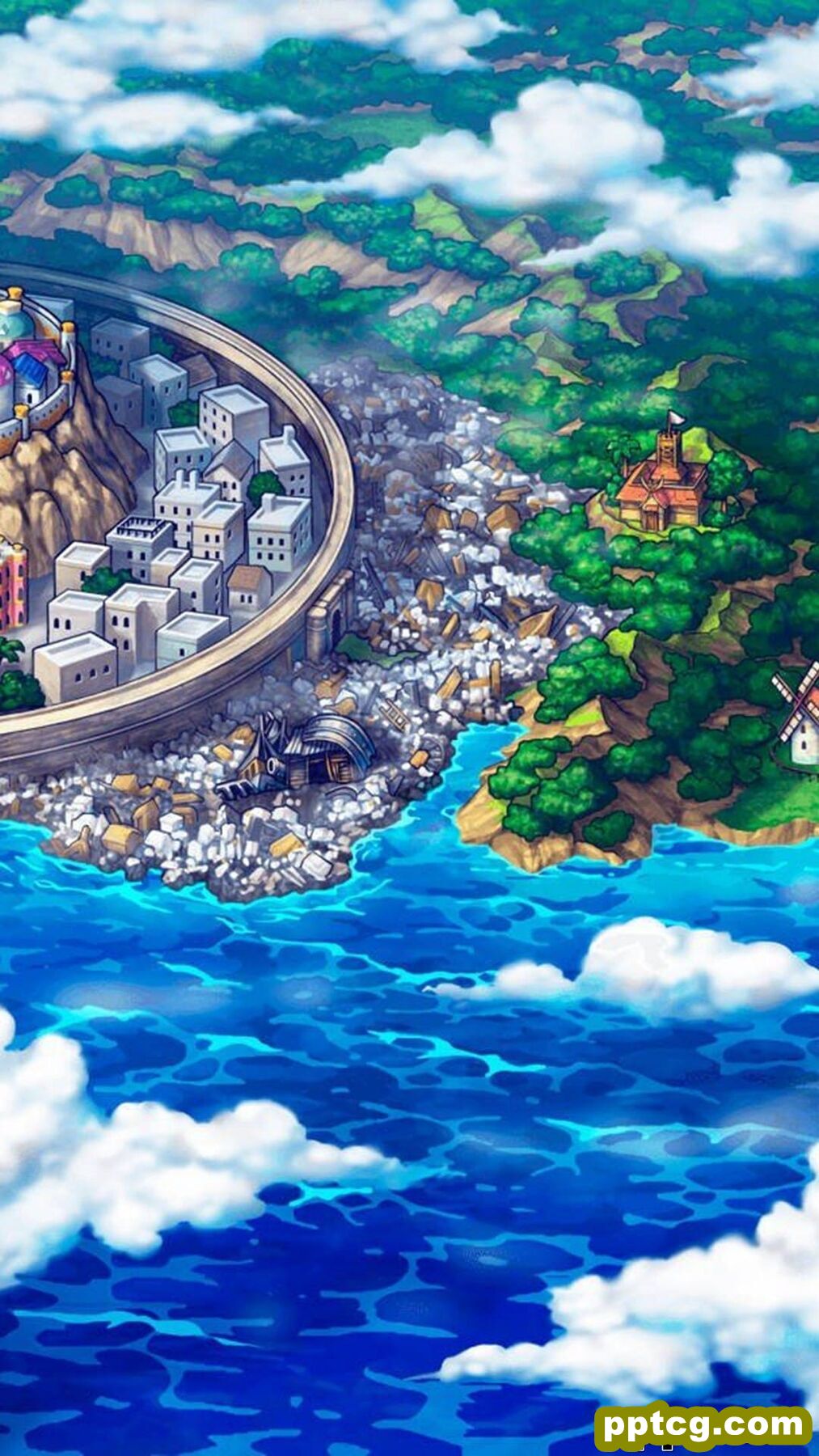 海贼王动漫风景插画手机壁纸-皮皮兔动漫