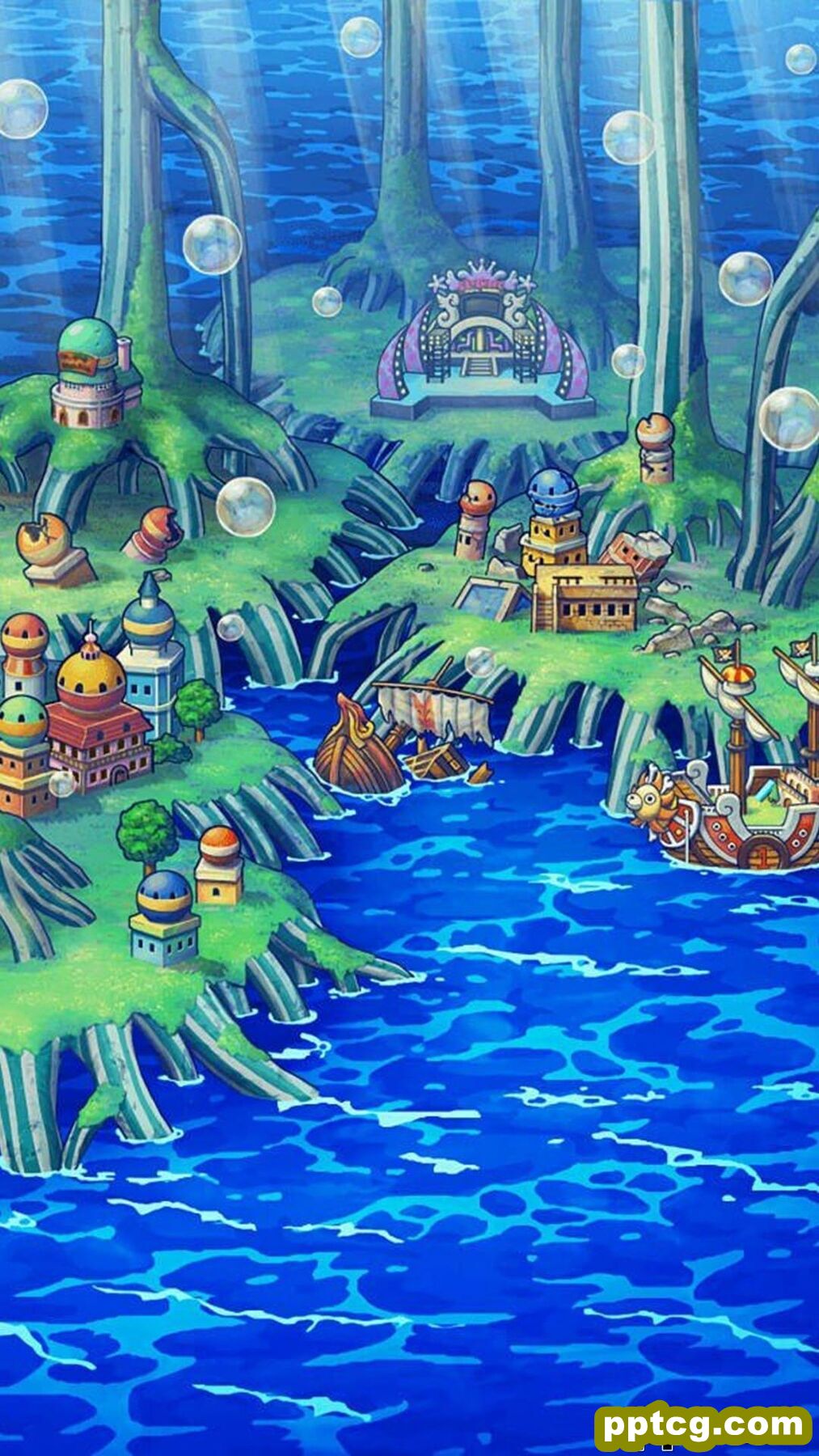 海贼王动漫风景插画手机壁纸