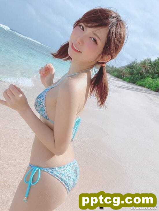 人气coser转职写真女优 Enako超凉爽海边泳装照！-皮皮兔动漫