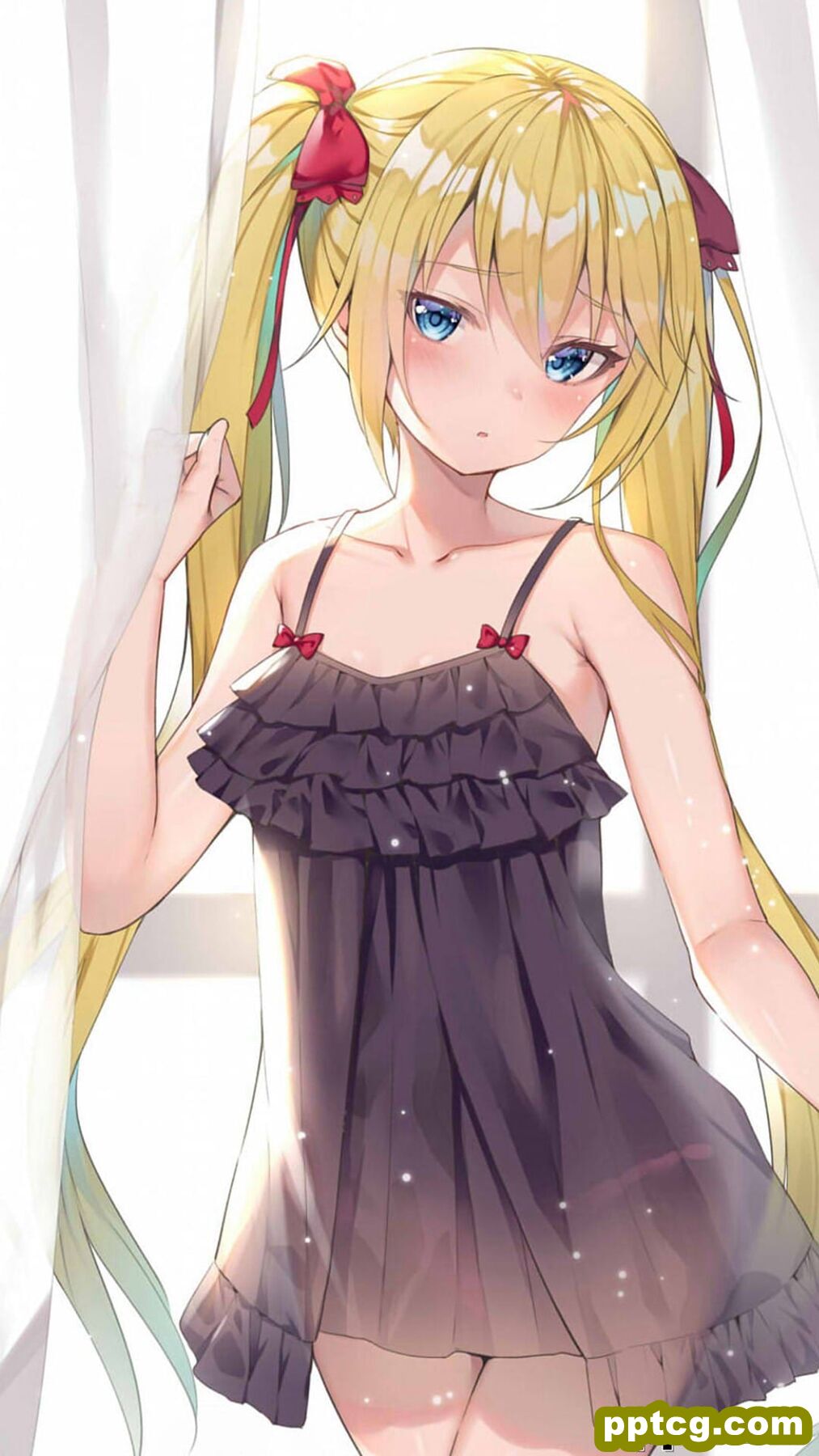 性感二次元美女插画手机壁纸