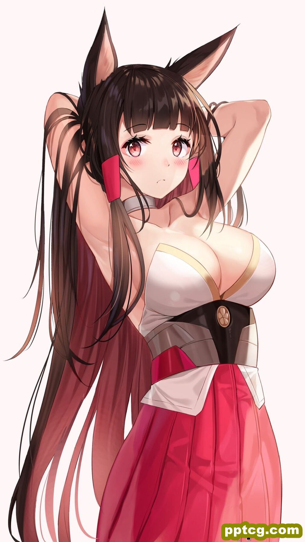 性感二次元美女插画手机壁纸