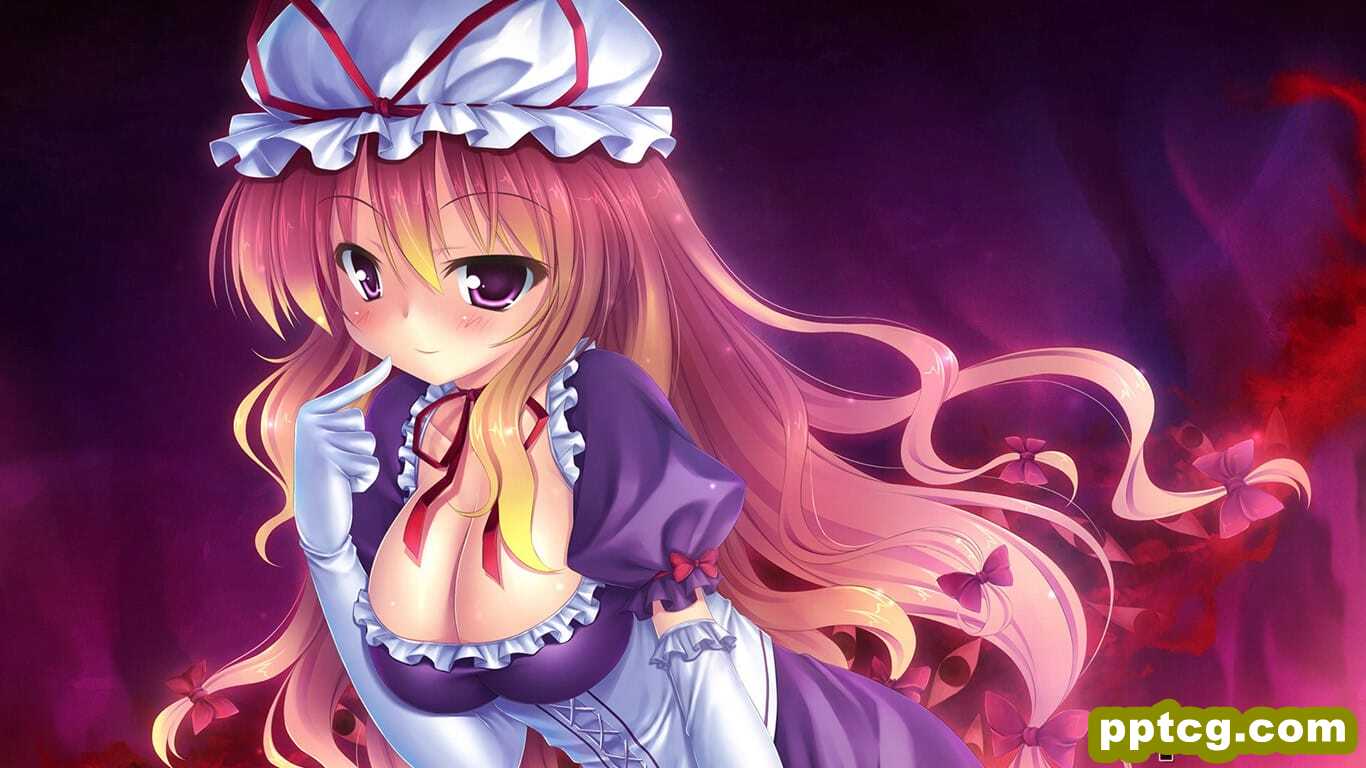 动漫美女图片八云紫萌娘-皮皮兔动漫