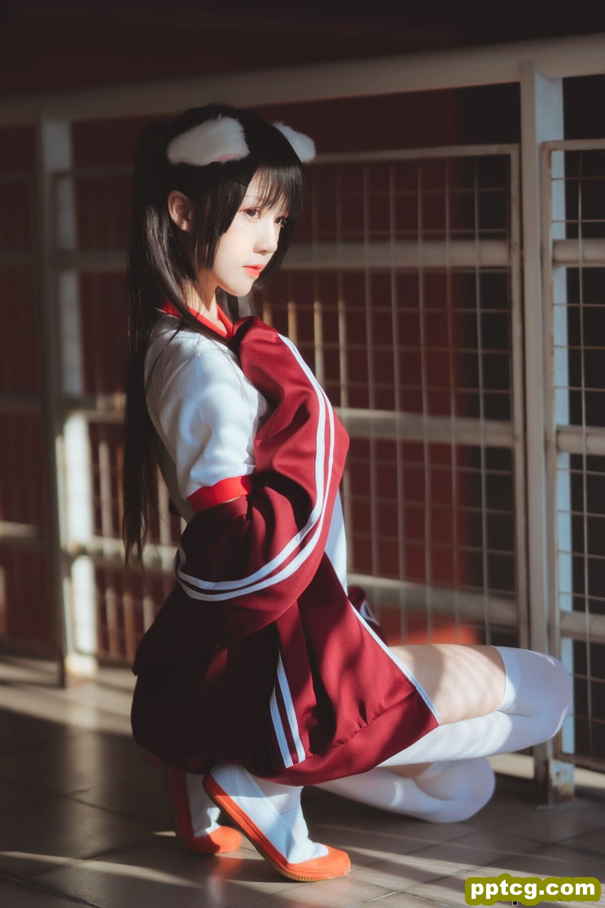 桜桃喵《红色体操服》 [萝莉COS] 写真集