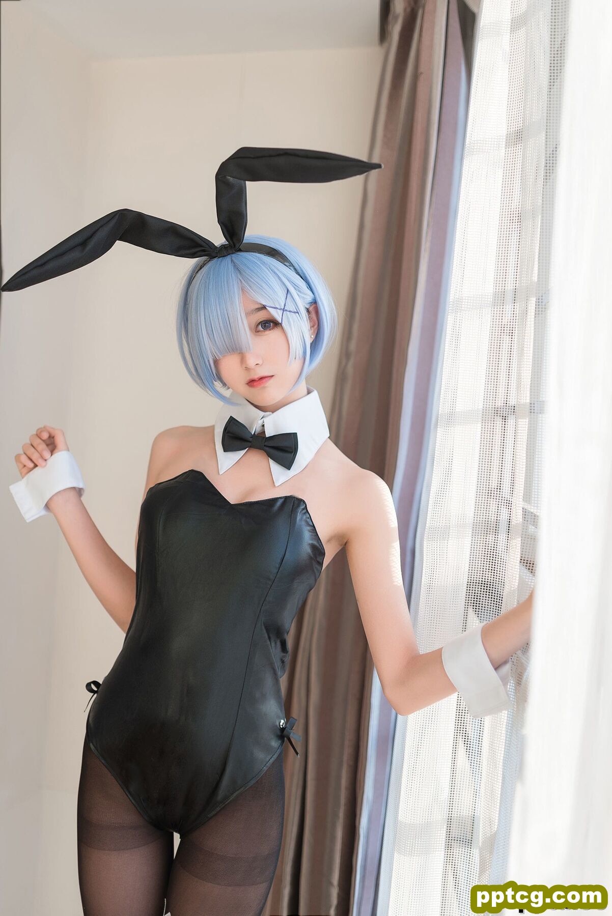 木绵绵OwO《蕾姆泳装+兔女郎》 [萝莉COS] 写真集-皮皮兔动漫