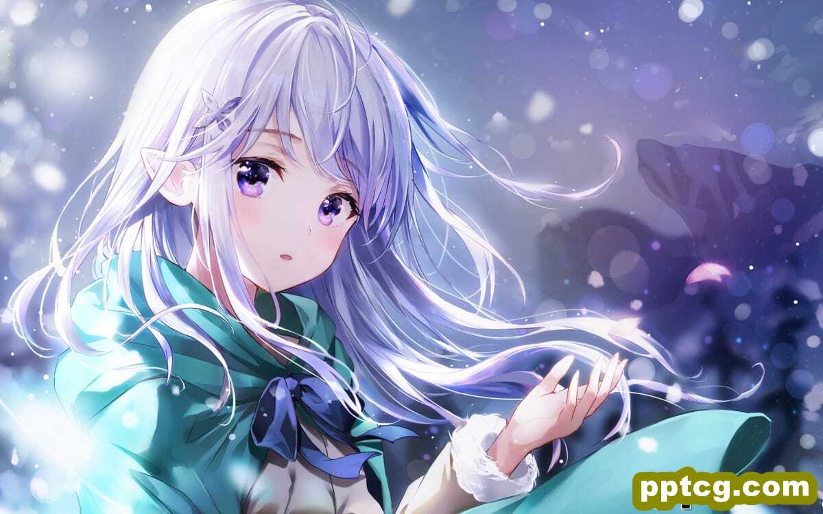 唯美动人动漫美女桌面壁纸
