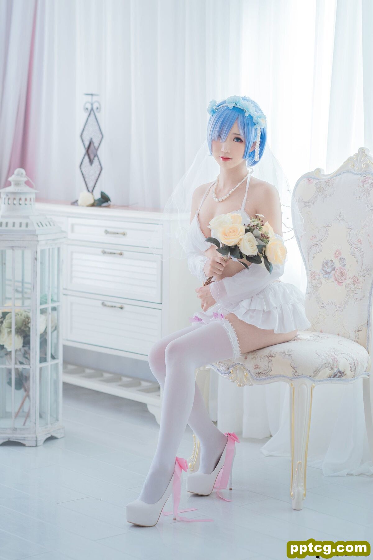 面饼仙儿《花嫁蕾姆》 [福利COSPLAY] 写真集-皮皮兔动漫