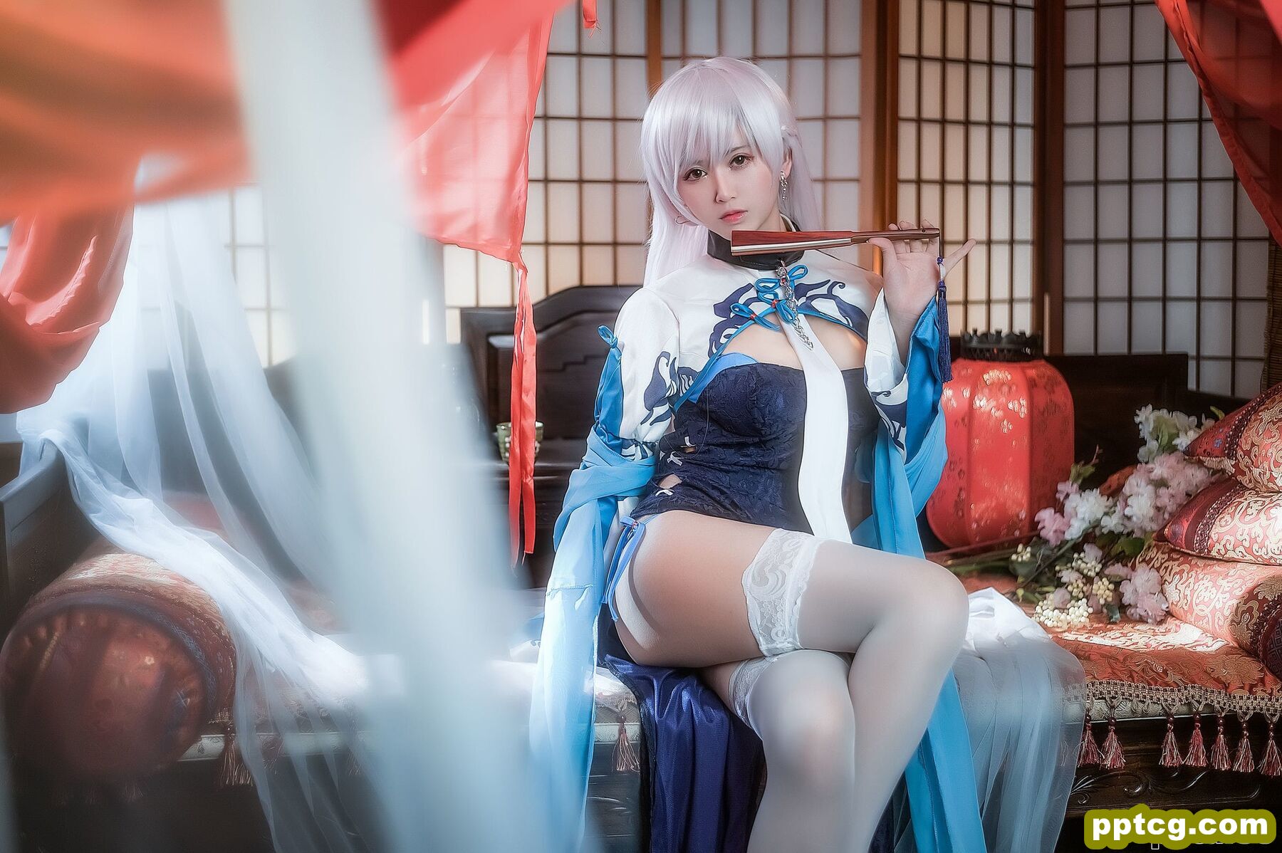 鳗鱼霏儿《碧蓝华裳 贝姐》  [COSPLAY美女] 写真集-皮皮兔动漫