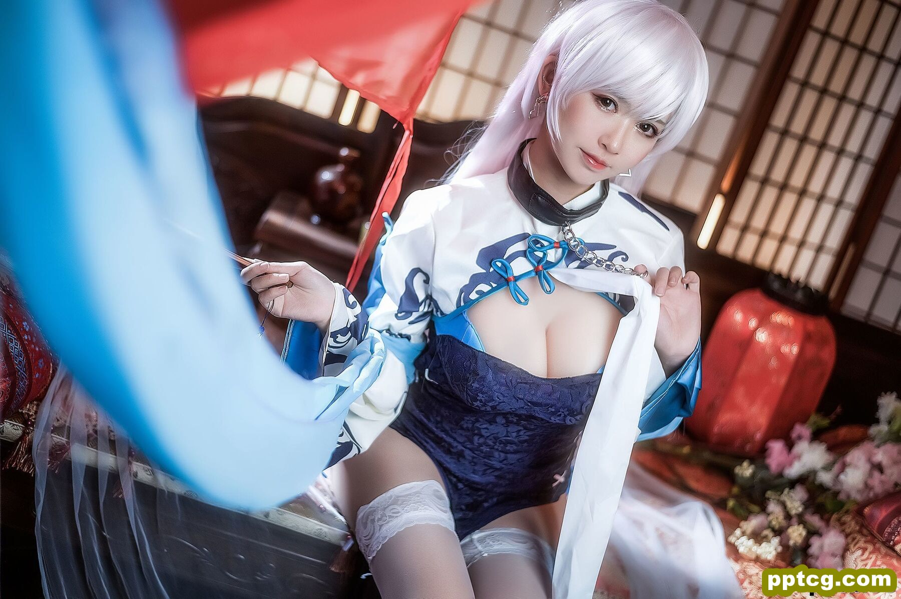 鳗鱼霏儿《碧蓝华裳 贝姐》  [COSPLAY美女] 写真集