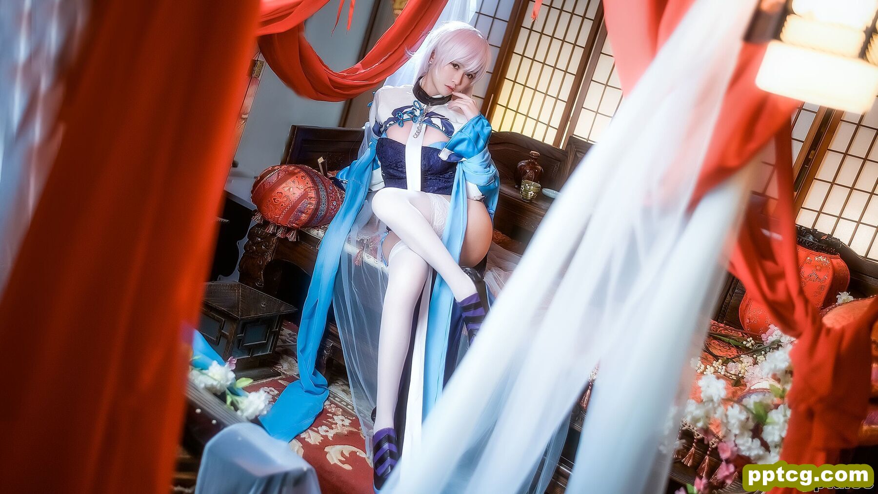 鳗鱼霏儿《碧蓝华裳 贝姐》  [COSPLAY美女] 写真集