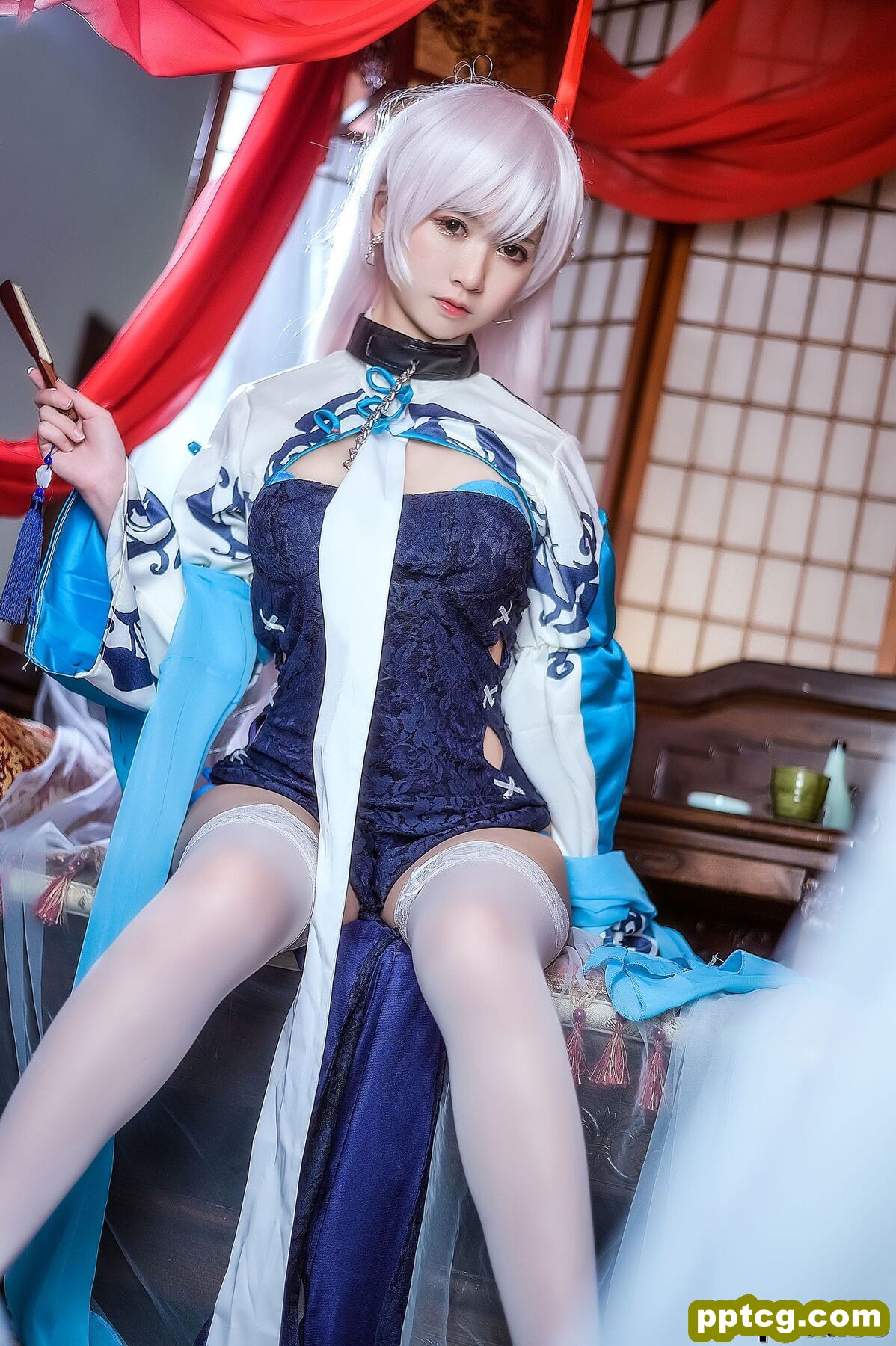 鳗鱼霏儿《碧蓝华裳 贝姐》  [COSPLAY美女] 写真集