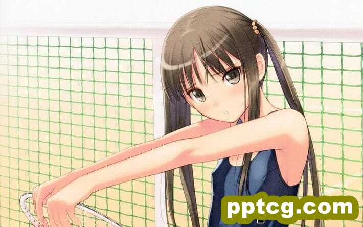 成人动漫运动美女露条纹内裤性感桌面壁纸