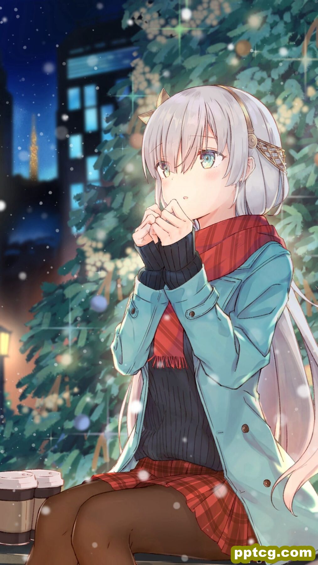 2020鼠年动漫美女插画手机壁纸