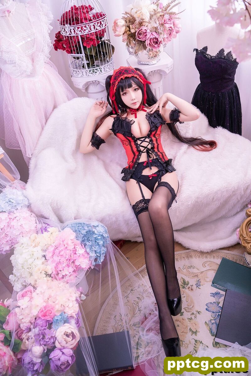 二次元妹子抱走莫子aa《狂三 黑色蕾丝》 [萝莉COS] 写真集