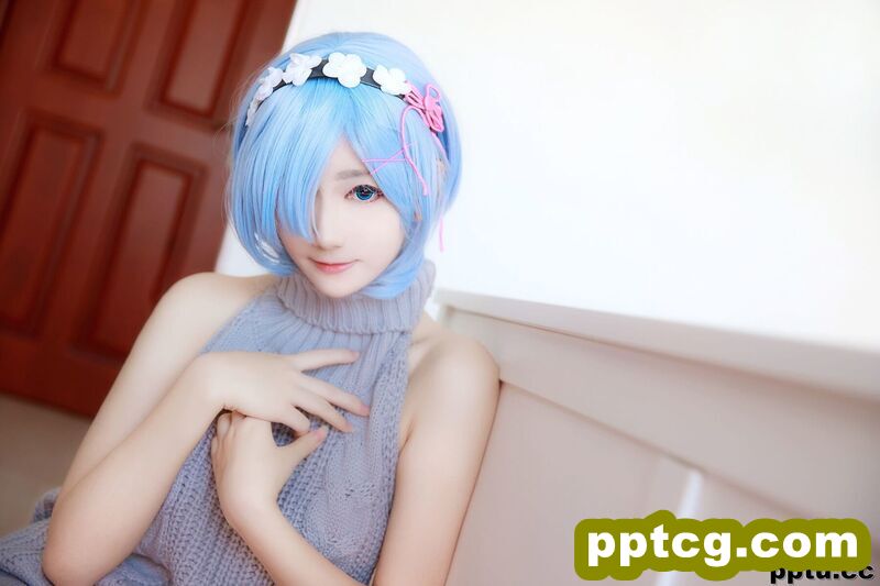 南桃Momoko《蕾姆露背毛衣》 [萝莉COS] 写真集