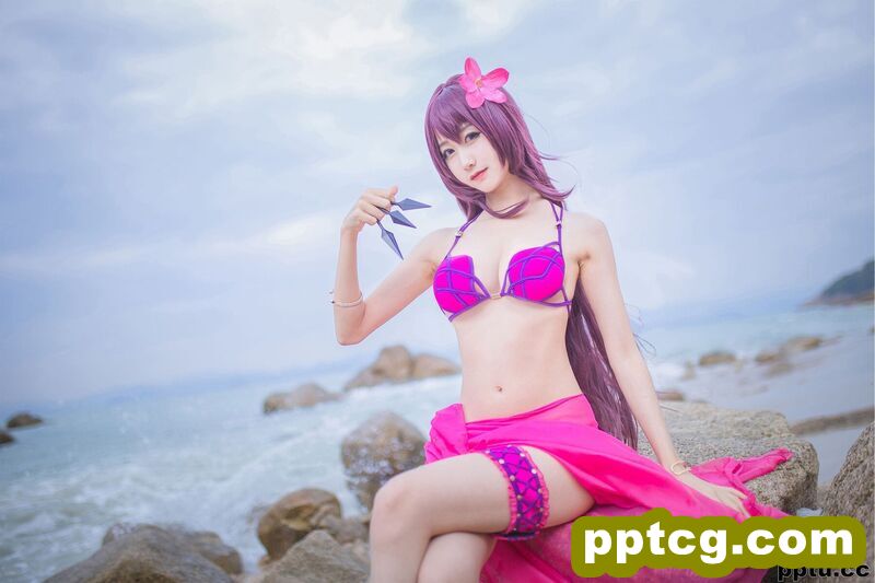 木绵绵OwO《沙滩斯卡哈》 [COSER美女] 写真集-皮皮兔动漫