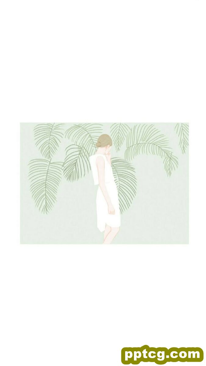 薄荷绿小清新夏季护眼手机高清壁纸