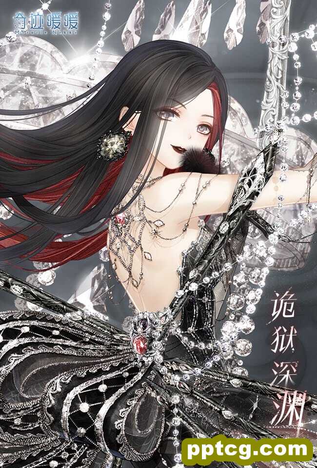 《奇迹暖暖》诡狱深渊套装暗黑系二次元美少女壁纸图片