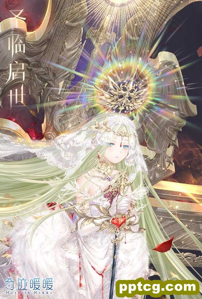 《奇迹暖暖》圣临启世套装二次元少女唯美手机壁纸