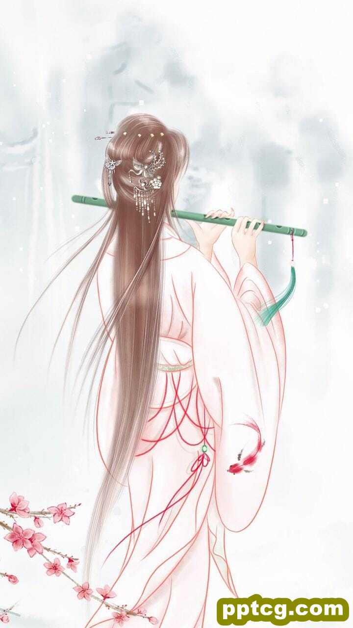 楚楚动人的国风古典二次元动漫美女手机桌面壁纸