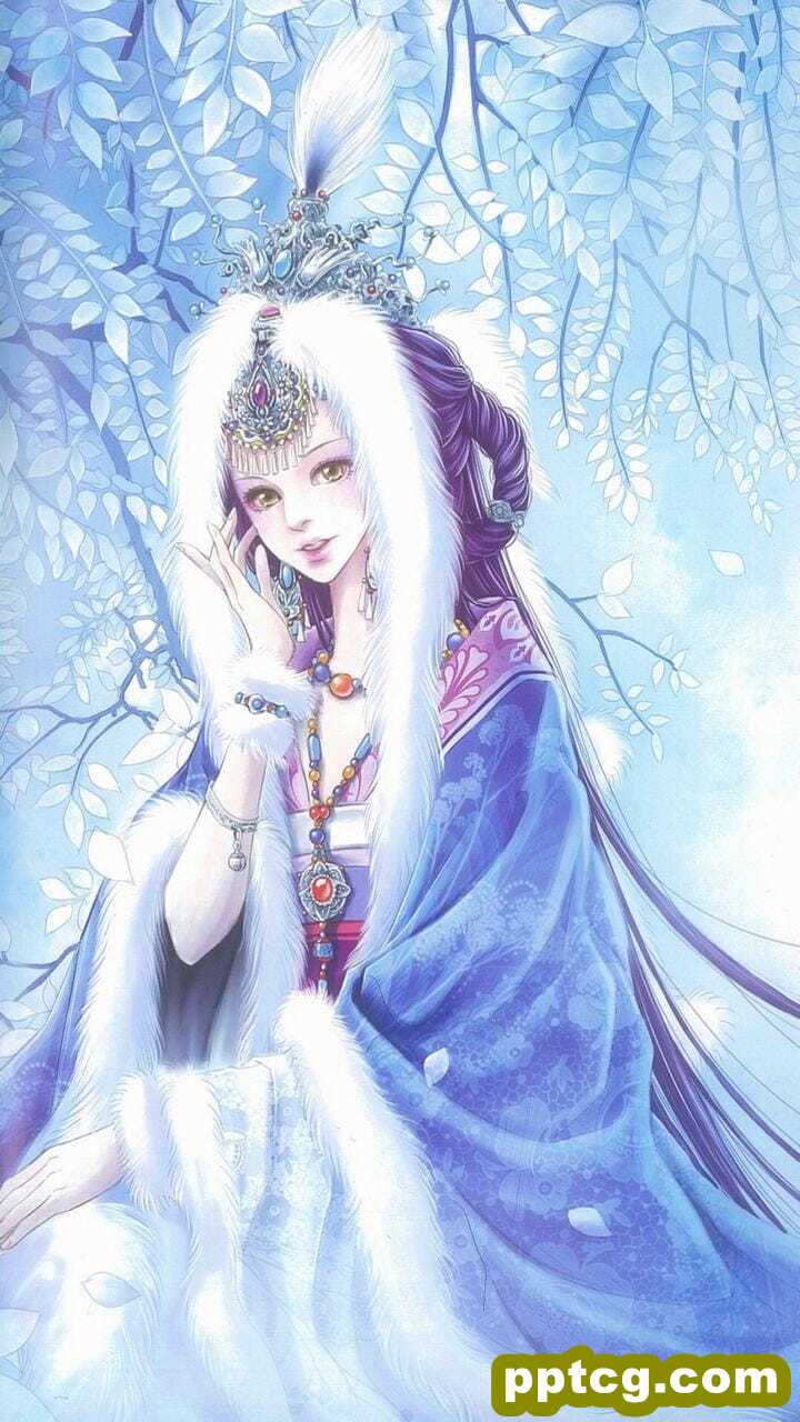 楚楚动人的国风古典二次元动漫美女手机桌面壁纸