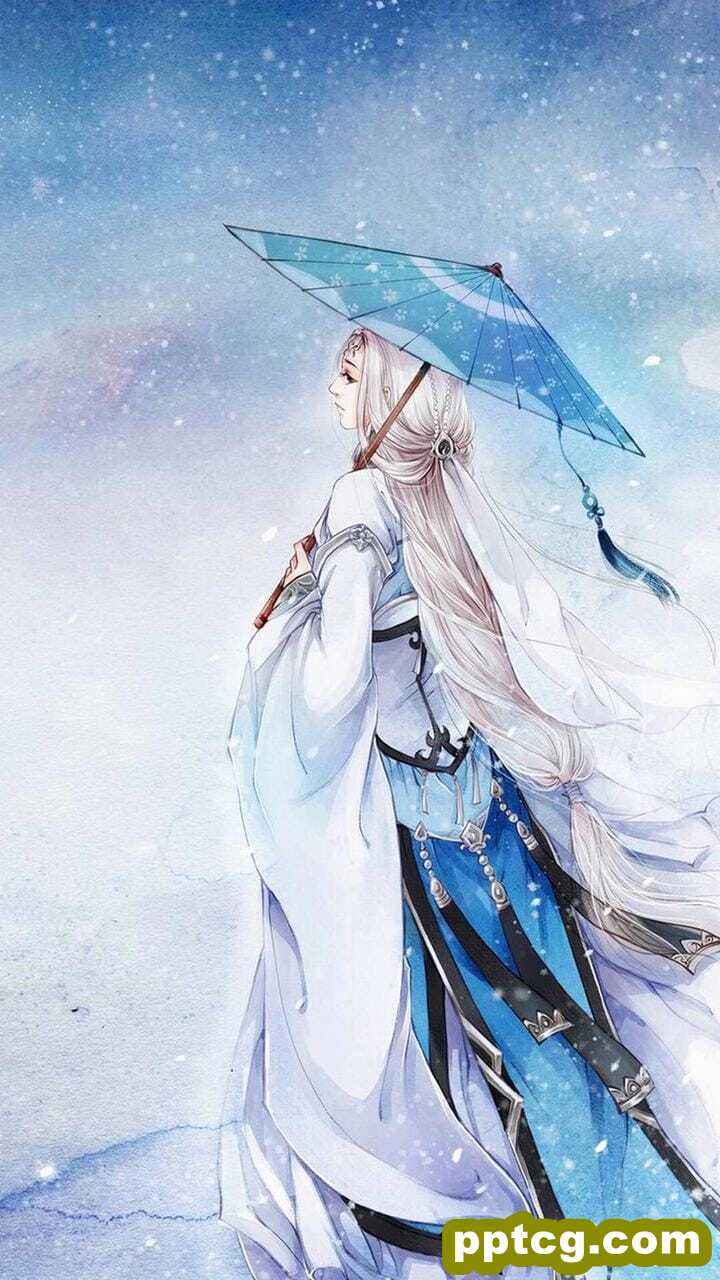 楚楚动人的国风古典二次元动漫美女手机桌面壁纸