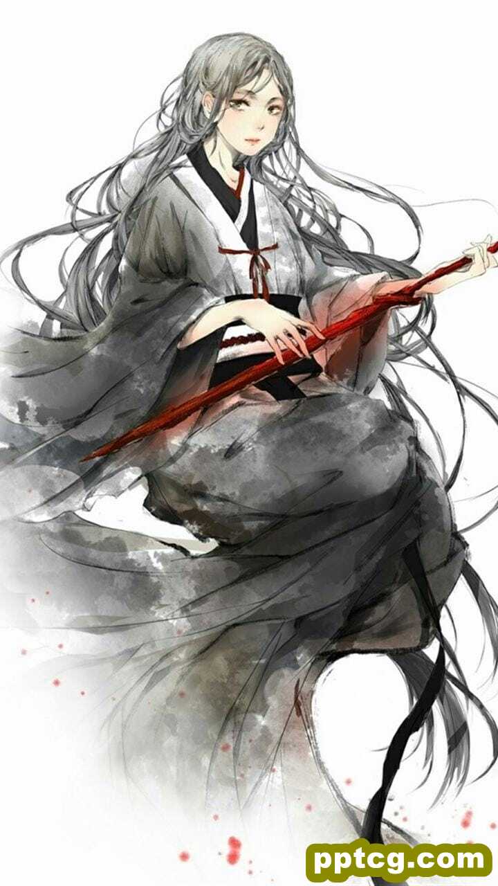 美丽的国风二次元动漫美少女唯美插画手机壁纸图片