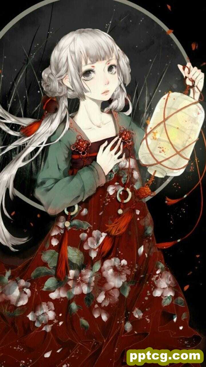 美丽的国风二次元动漫美少女唯美插画手机壁纸图片