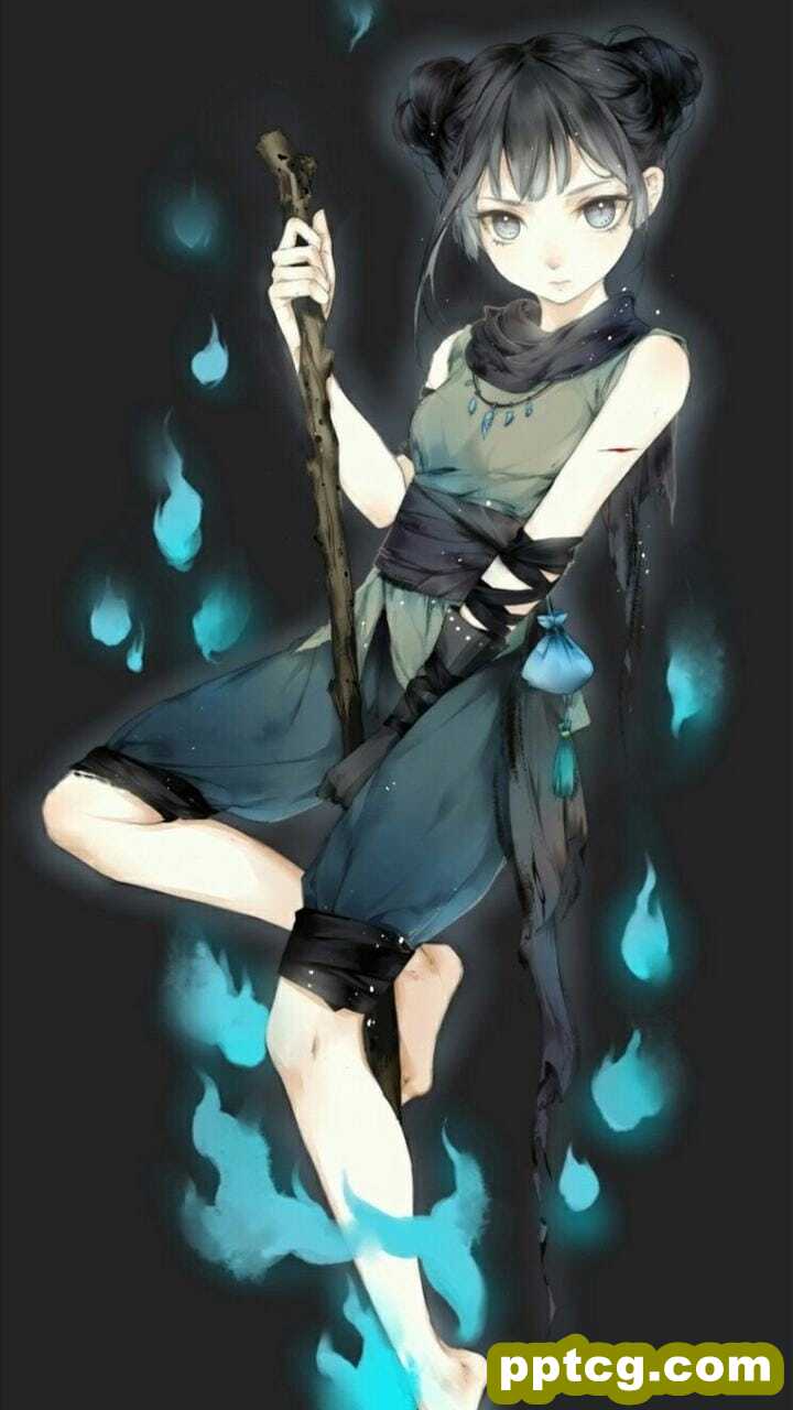 美丽的国风二次元动漫美少女唯美插画手机壁纸图片