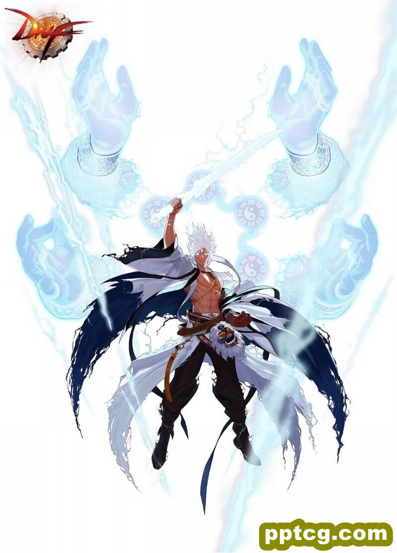 DNF男鬼剑三次觉醒全身立绘插画游戏手机壁纸