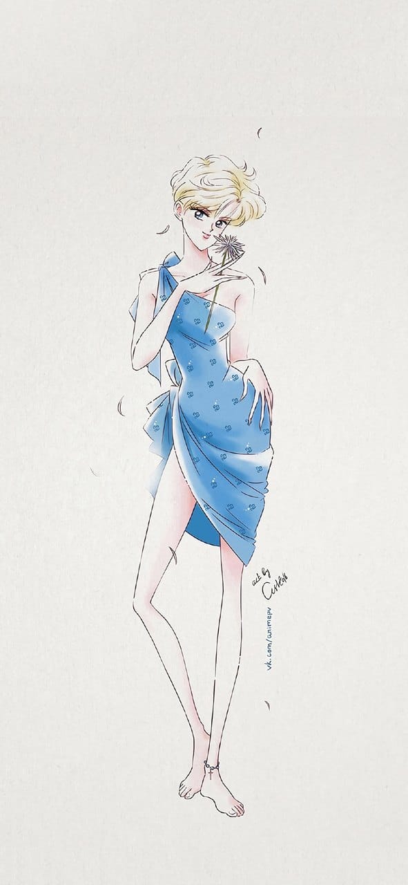 美少女战士漂亮性感的动漫美女插画手机高清壁纸