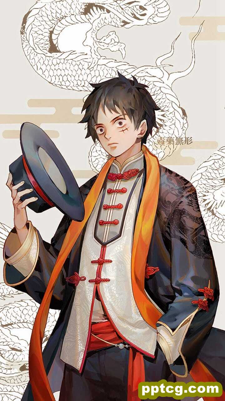 《海贼王》炫酷好看的人物国风插画精美手机锁屏壁纸大全