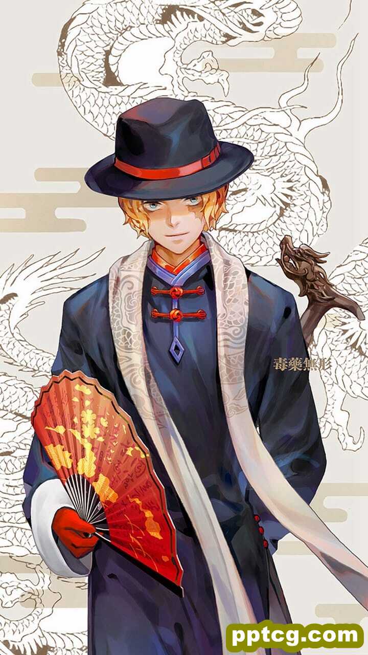 《海贼王》炫酷好看的人物国风插画精美手机锁屏壁纸大全