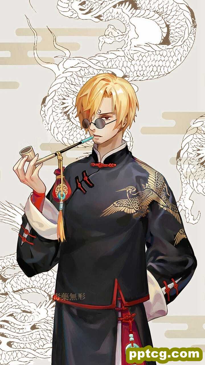 《海贼王》炫酷好看的人物国风插画精美手机锁屏壁纸大全