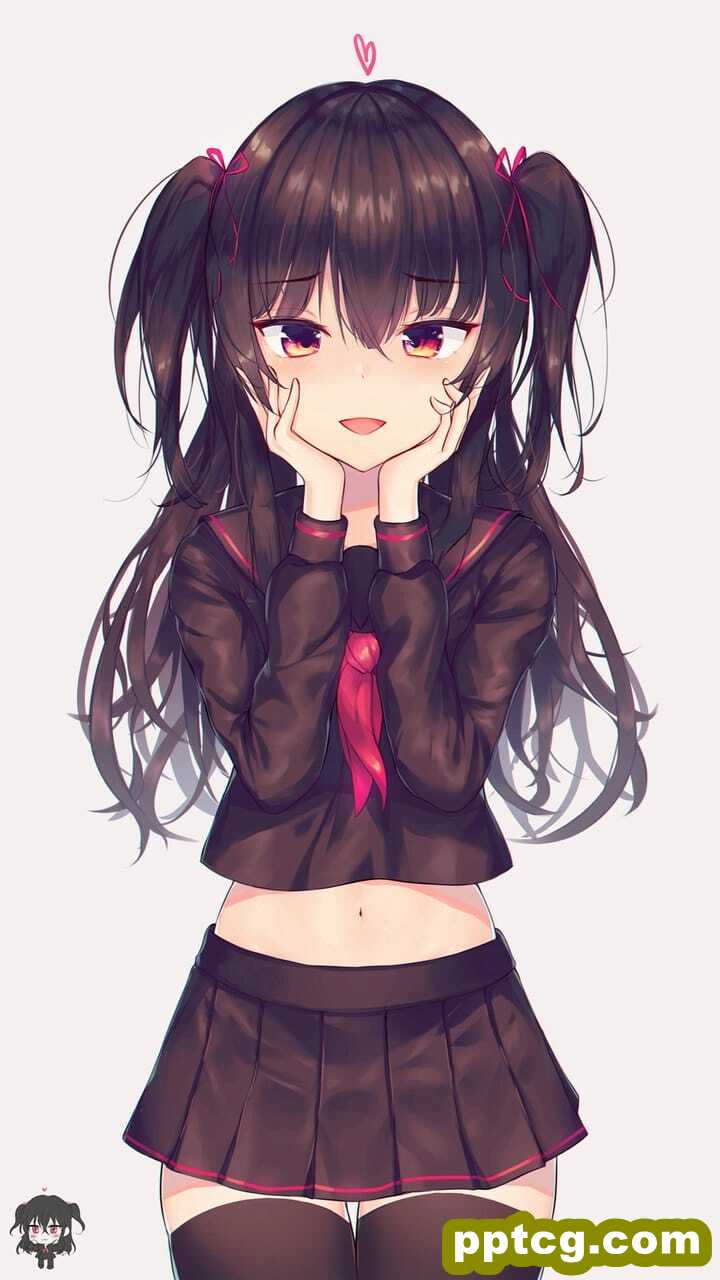 精致漂亮的二次元巨乳妹妹动漫美女手机桌面壁纸