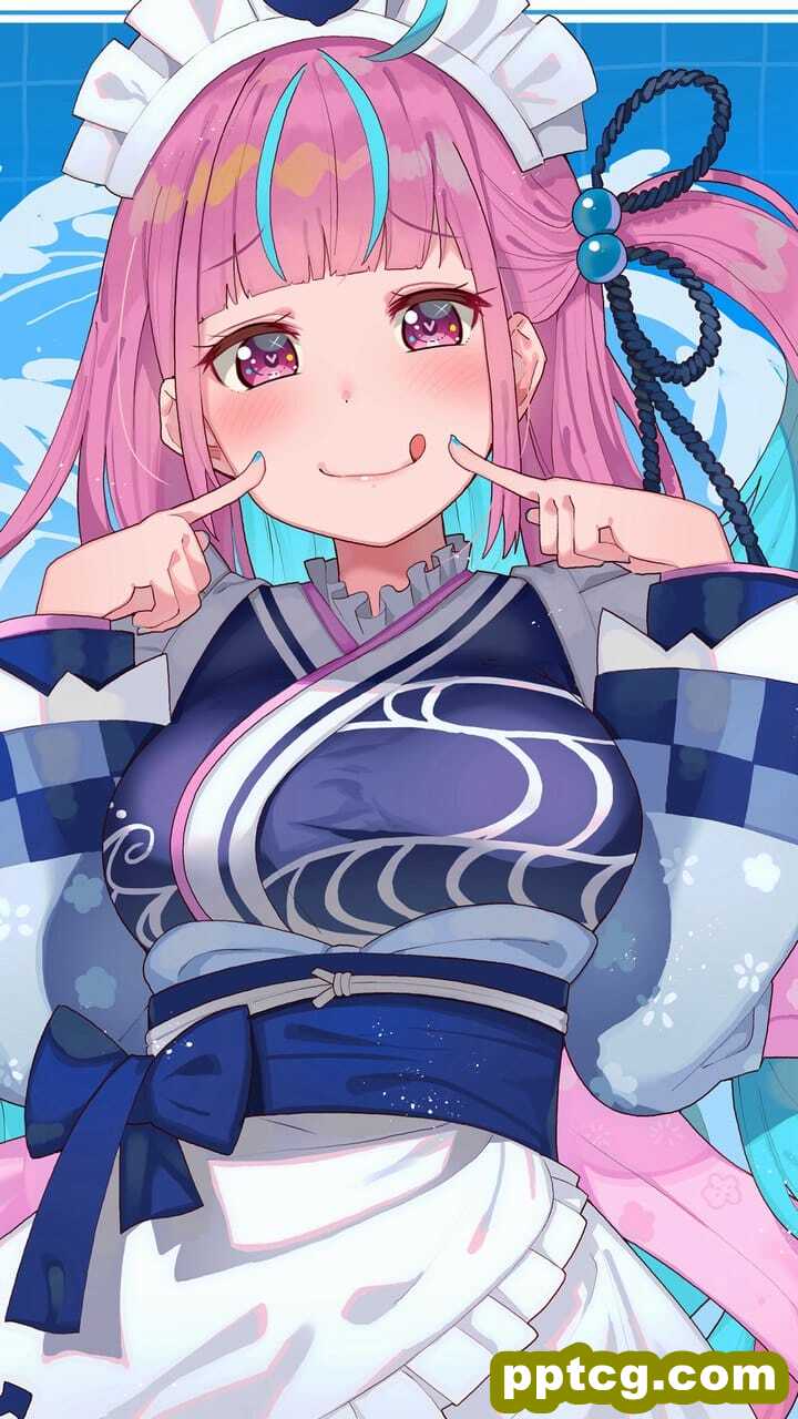 甜美可人的二次元巨乳动漫美女手机桌面壁纸