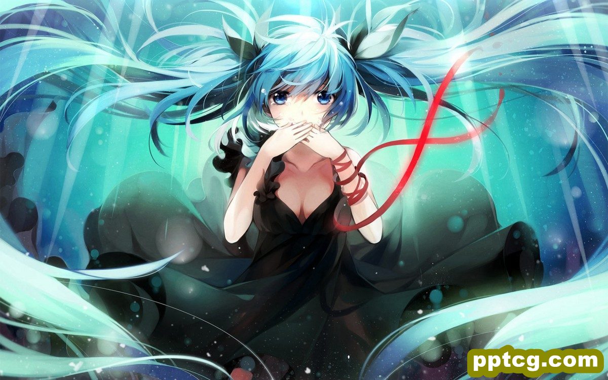初音未来唯美插画壁纸-皮皮兔动漫