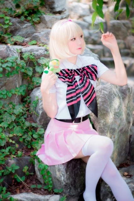 动画「青之驱魔师」中,女主角杜山诗惠美的cosplay照片!
