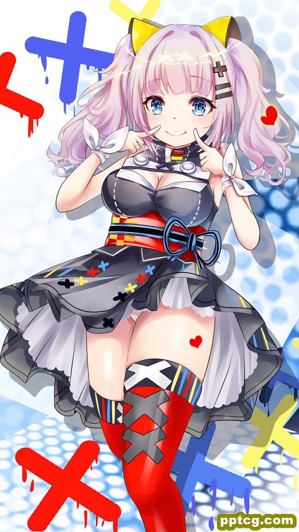 动漫美女同人插画手机壁纸