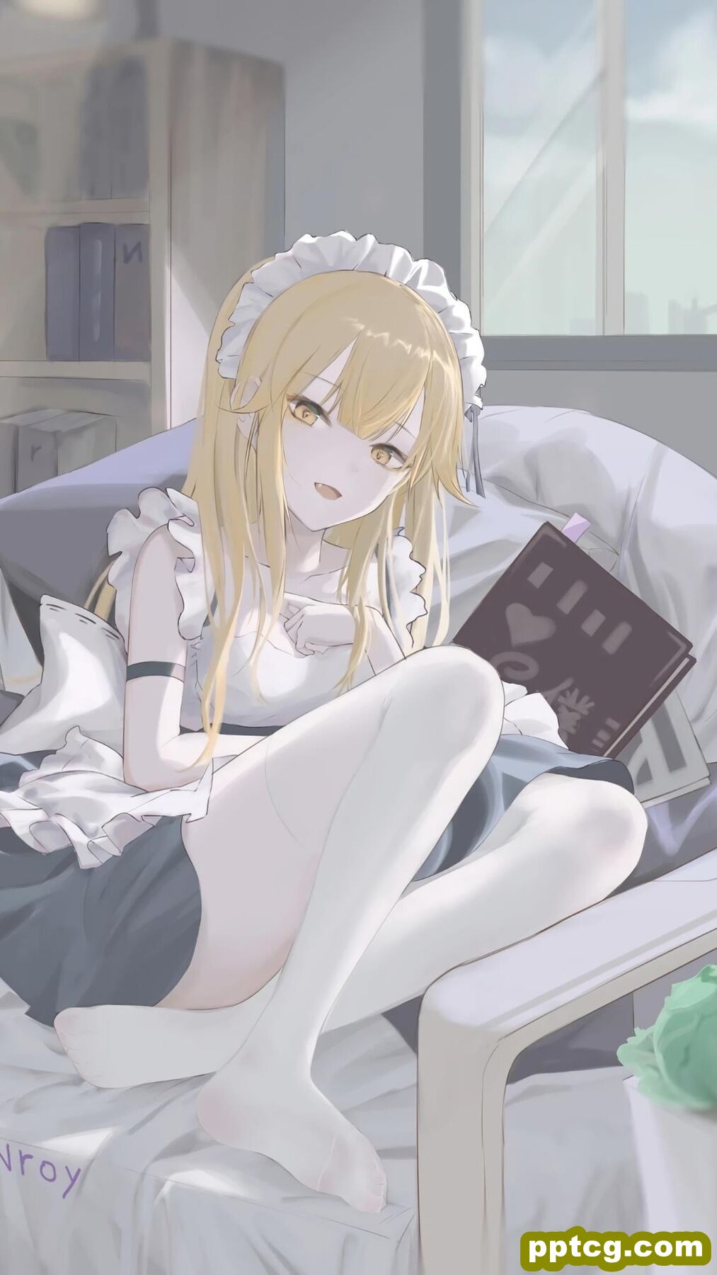 二次元文艺少女动漫手绘手机壁纸