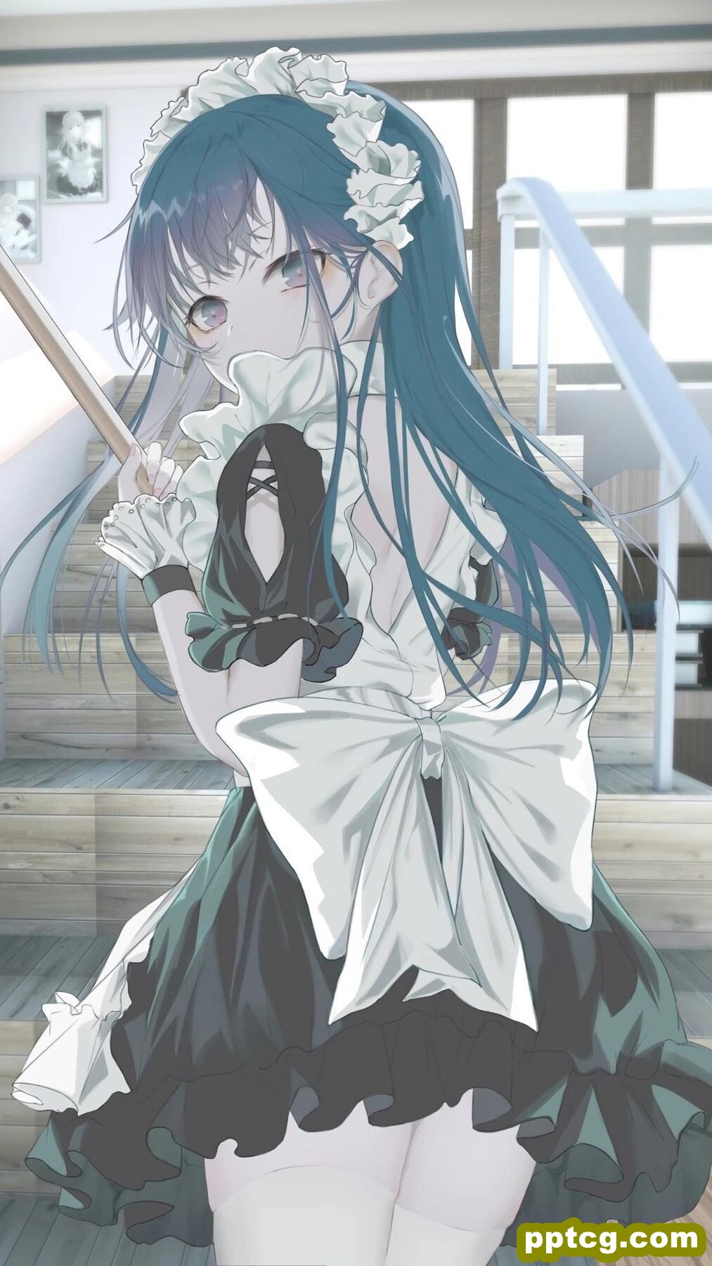 二次元文艺少女动漫手绘手机壁纸