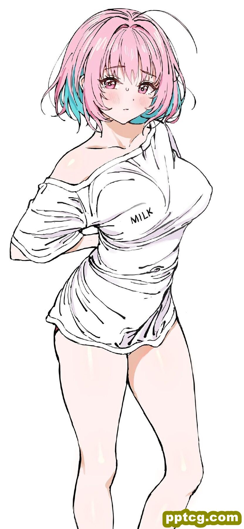 性感二次元美女插画高清手机壁纸