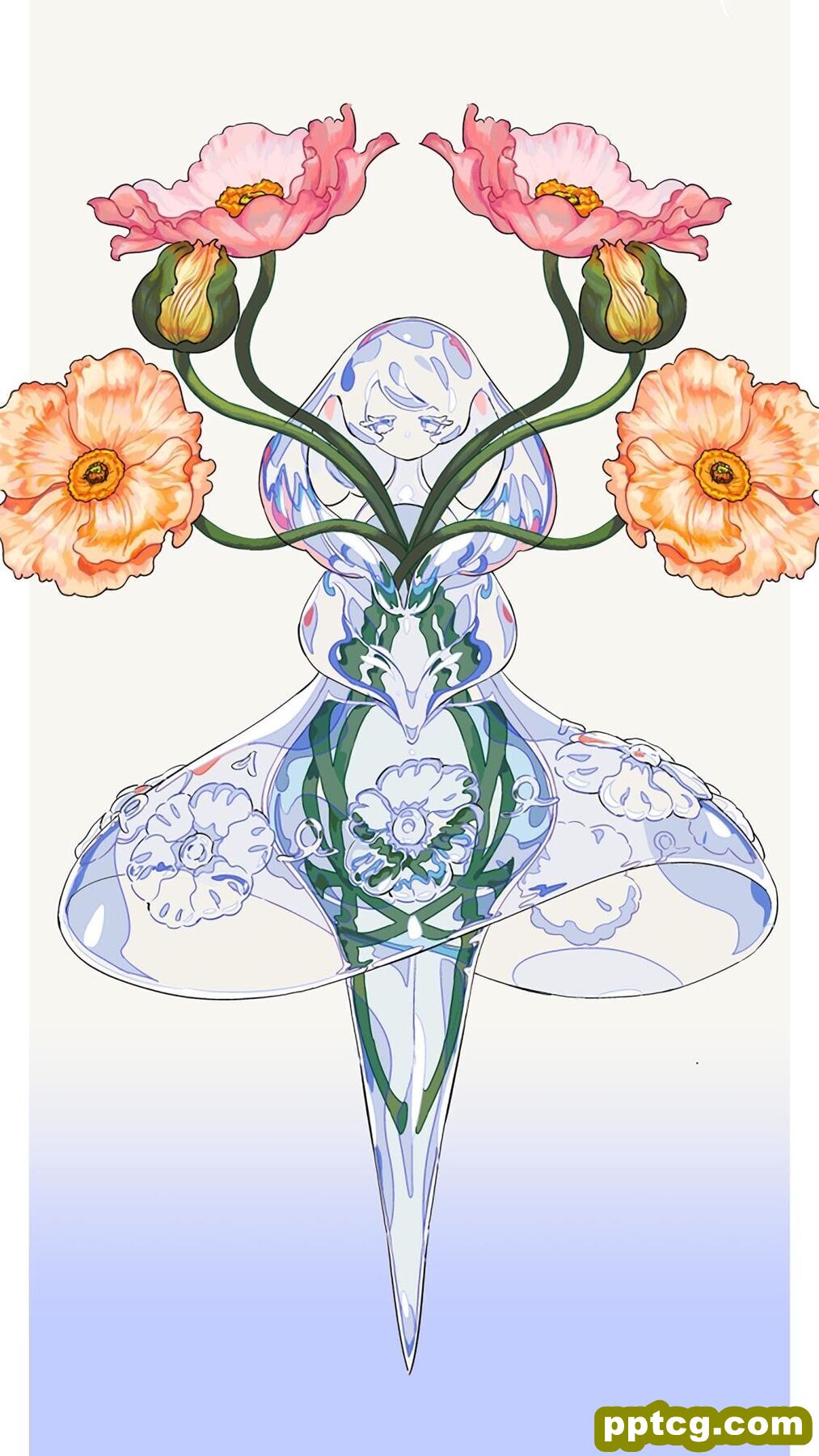 蓝色系插画二次元手机壁纸 第二辑
