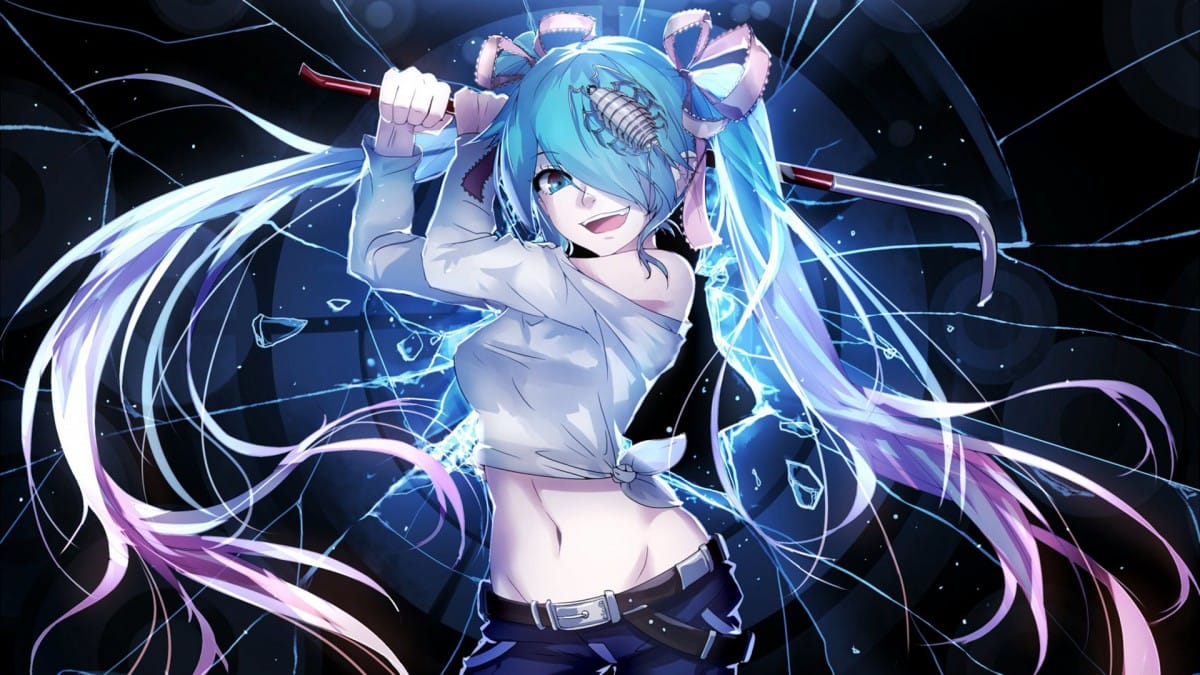 初音未来桌面壁纸-皮皮兔动漫